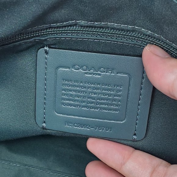 Coach Leather Jes Tote Evergreen - Picture 7 of 8